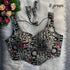 Readymade Pure Soft Heavy Fox Georgette Multi Codding Work Sleevesless Blouse 