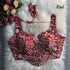 Red Pure Soft Italian Silk Fox Heavy Sequins Thred Work Blouse 