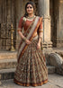 Brown Pure Muslin Cotton Bagru Block Print Cotton Saree 