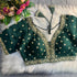 Blue Pure Soft Roman Silk Heavy Jari Thred Work Blouse 