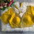 Yellow Pure Soft Roman Silk Heavy Jari Thred Work Blouse 