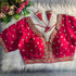 Pink Pure Soft Roman Silk Heavy Jari Thred Work Blouse 