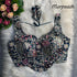 MorPeach Pure Soft Italian Silk Fox Heavy Sequins Thred Work Blouse 
