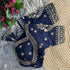 Navy Blue Pure Vichitra Silk Madhubala Style Blouse 