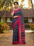 Navy Pure Soft Mal Mal Cotton Printed Cotton Saree 