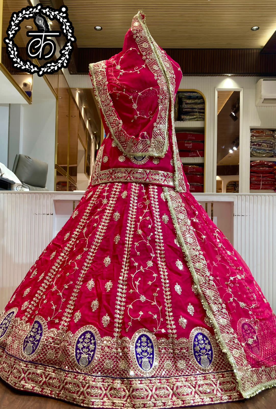 Rani Pure Soft Silk Rajsthani Rajwadi Rajputi Poshak Lehenga Choli 