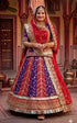 Purple Pure Soft Silk Rajsthani Rajwadi Rajputi Poshak Lehenga Choli 