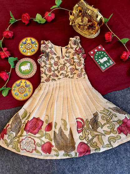 Chiku Pure Cotton Blend Elegant Printed Kids Dress