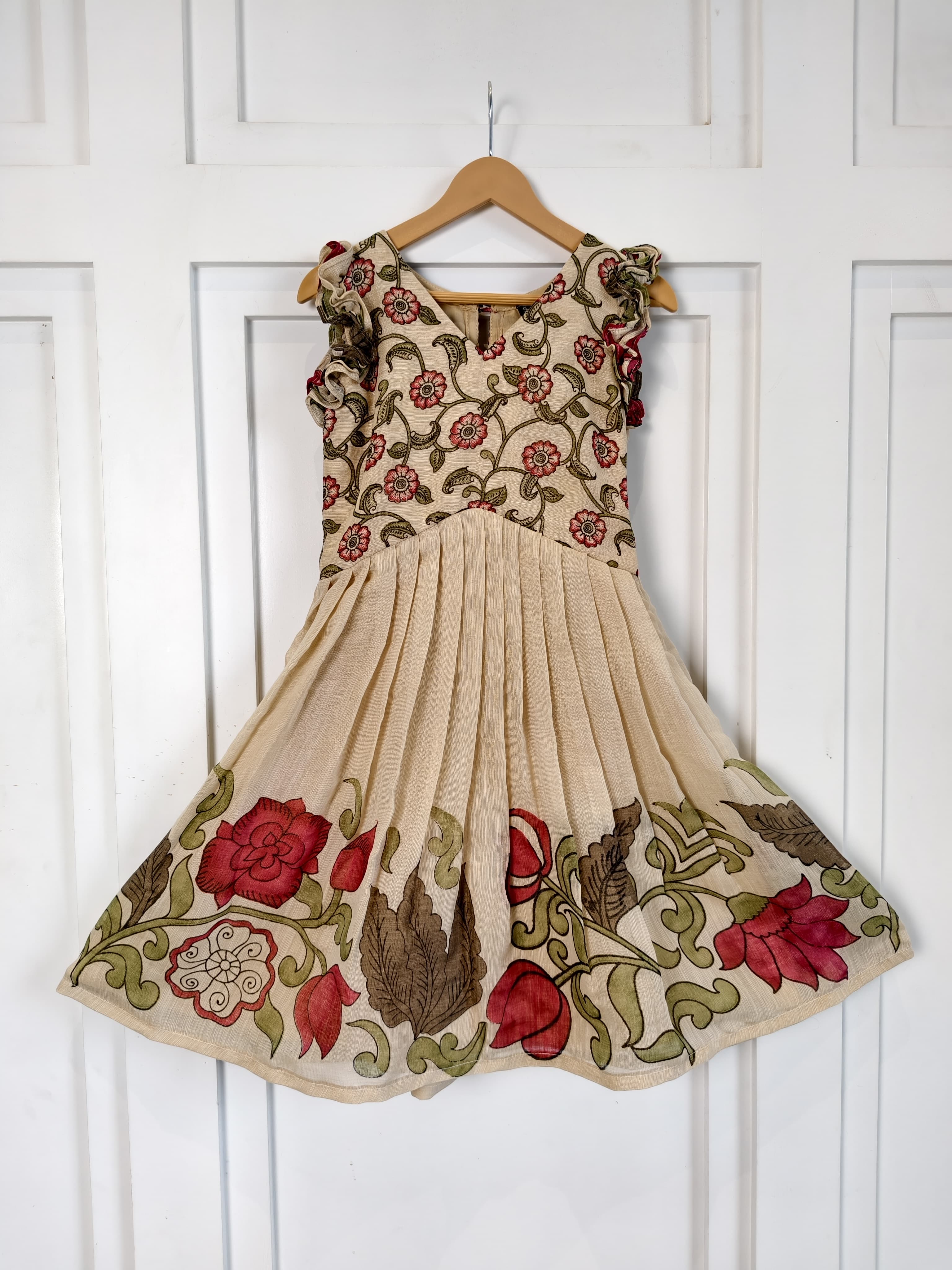Chiku Pure Cotton Blend Elegant Printed Kids Dress