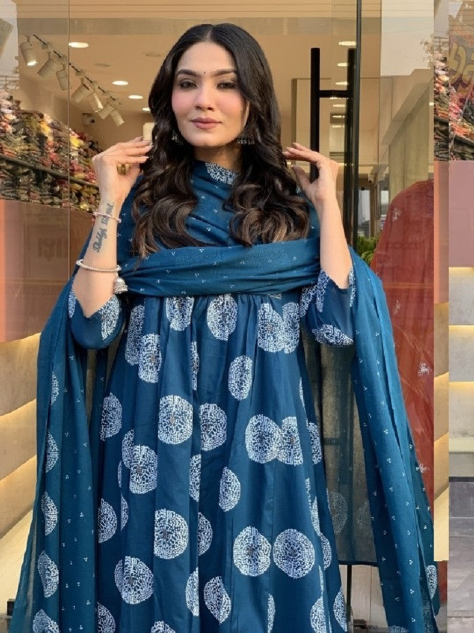 Morpiceh Pure Soft Rayon Printed Kurti Pant Dupatta Set 