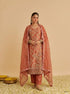 Orange Pure Soft Shimmer Silk Embroidery Work Salwar Suit 