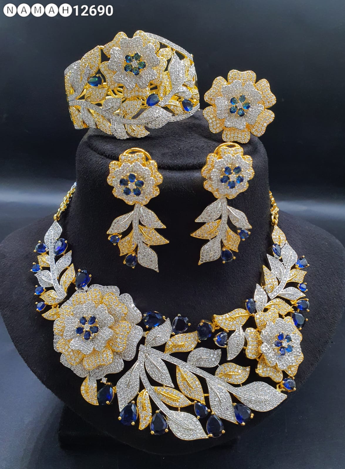 American Diamond Necklace Set