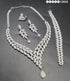 White American Diamond Necklace Set 