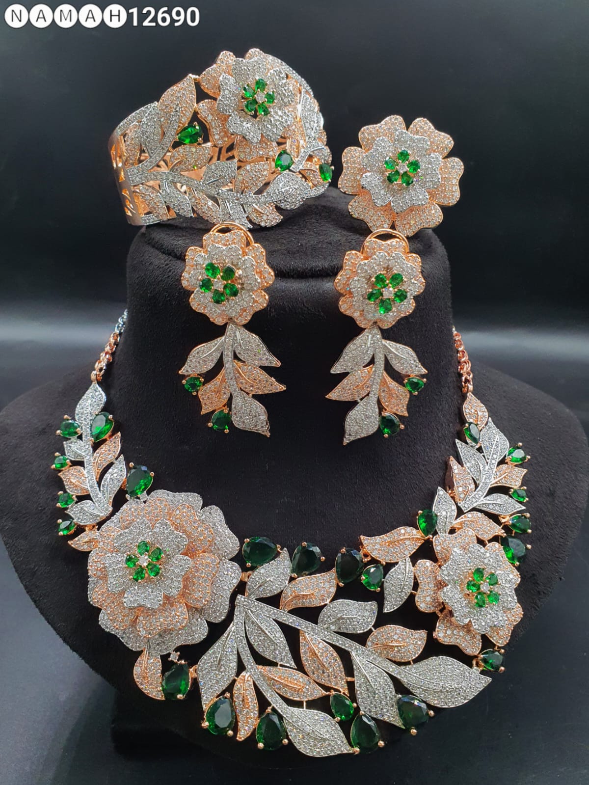 American Diamond Necklace Set