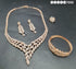 Gold American Diamond Necklace Set 