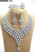 White American Diamond Necklace Set 
