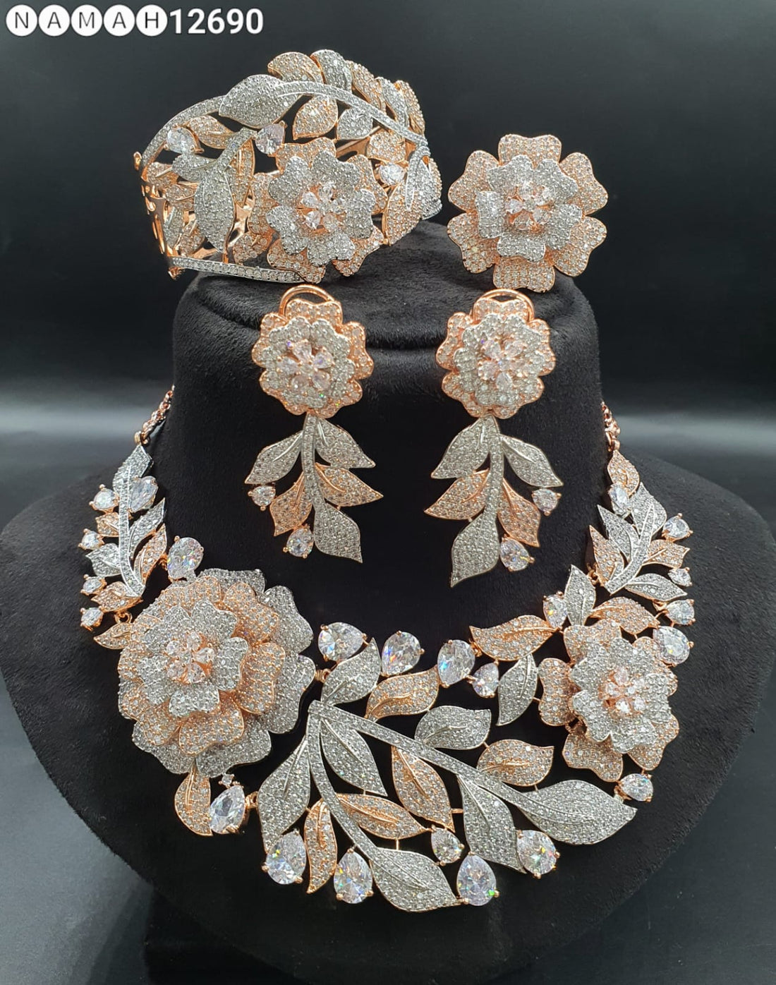 American Diamond Necklace Set