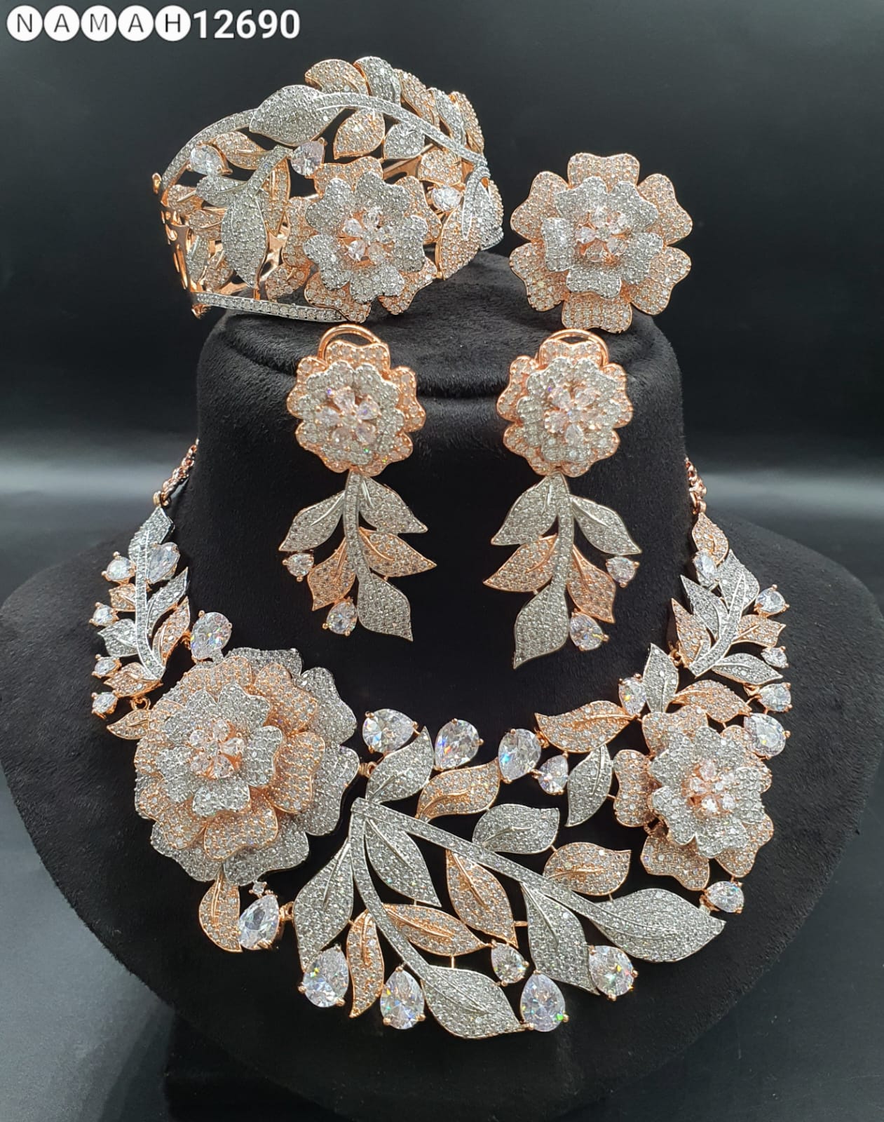American Diamond Necklace Set