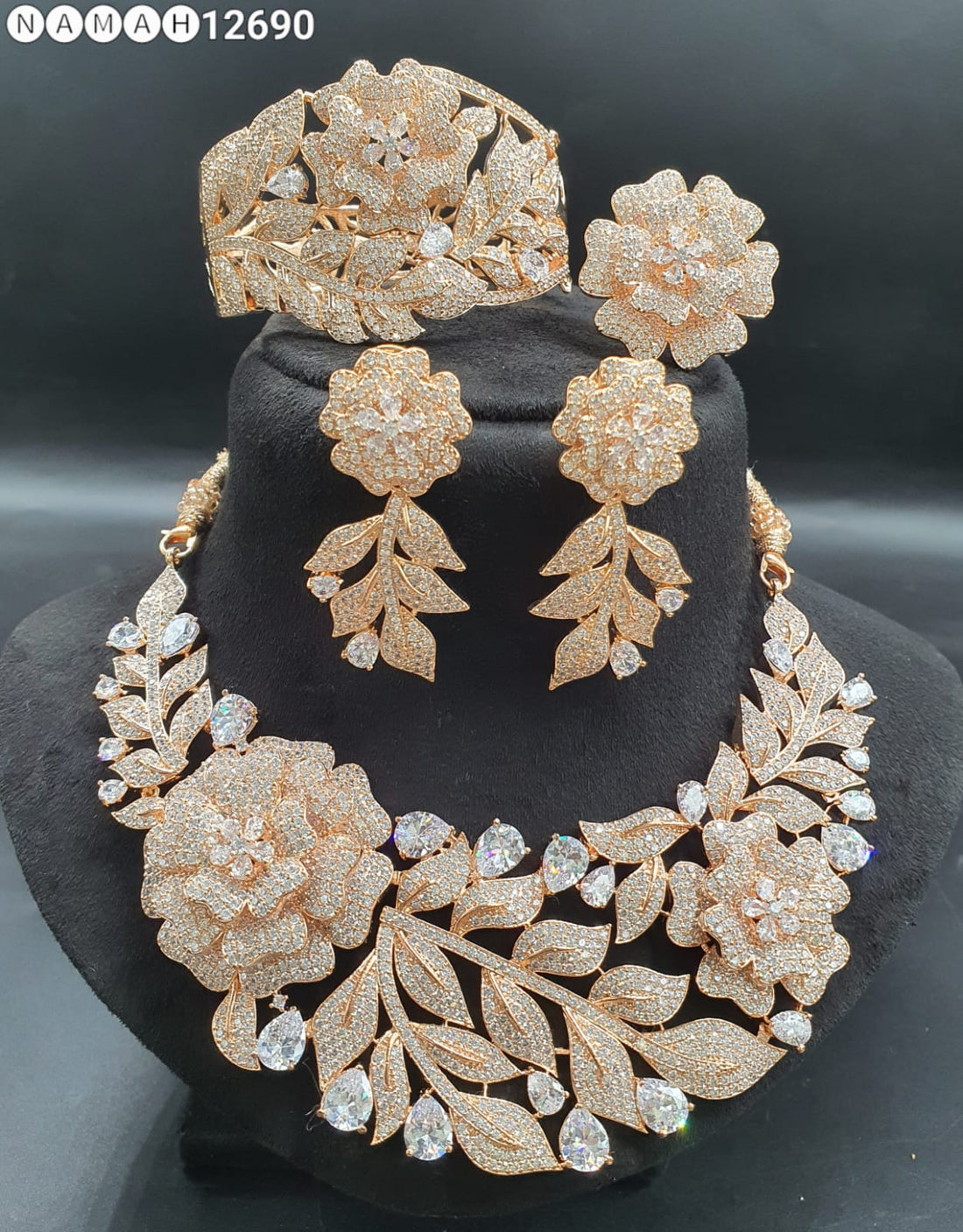 American Diamond Necklace Set