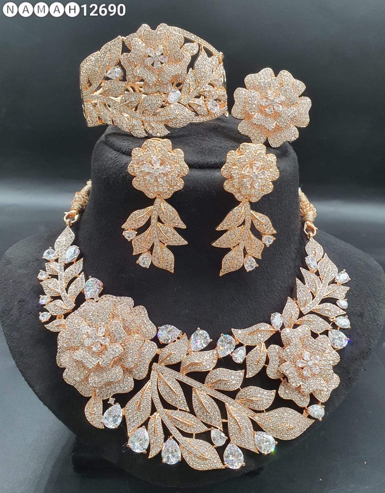 American Diamond Necklace Set