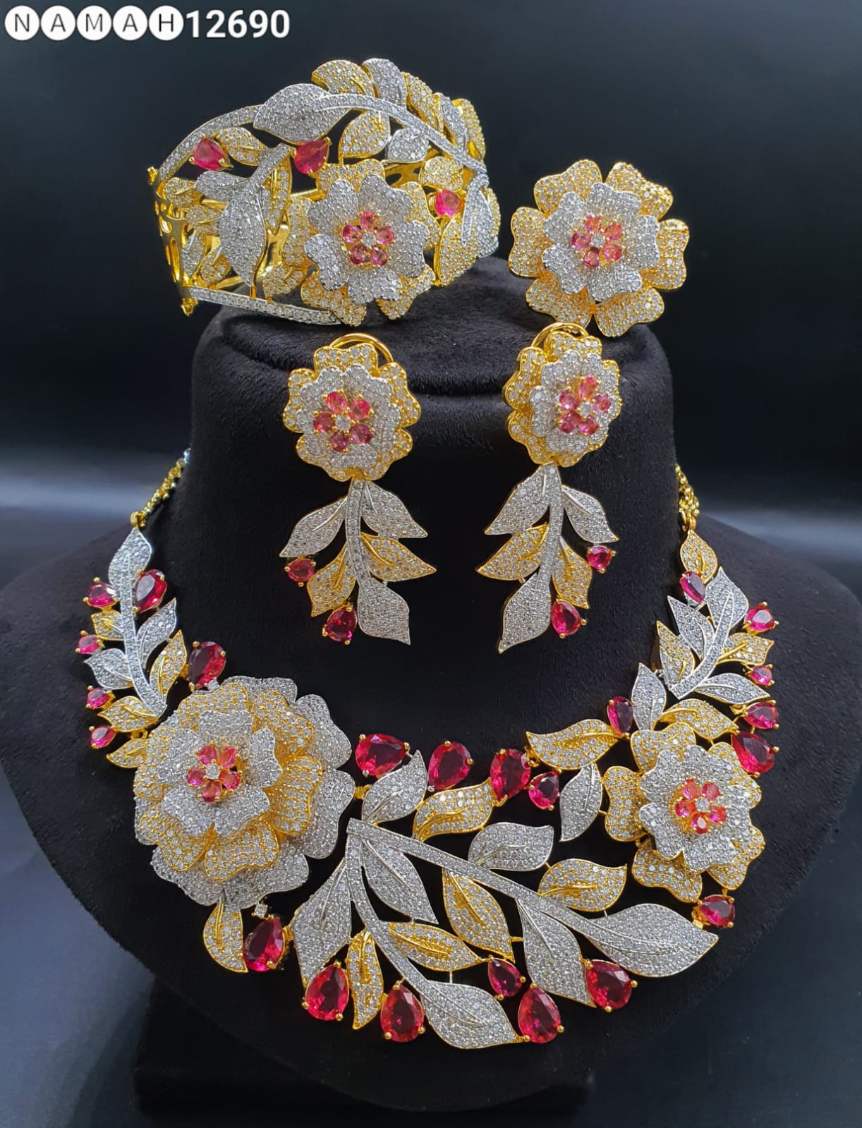 American Diamond Necklace Set