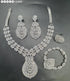 White American Diamond Necklace Set 