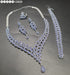 Blue American Diamond Necklace Set 
