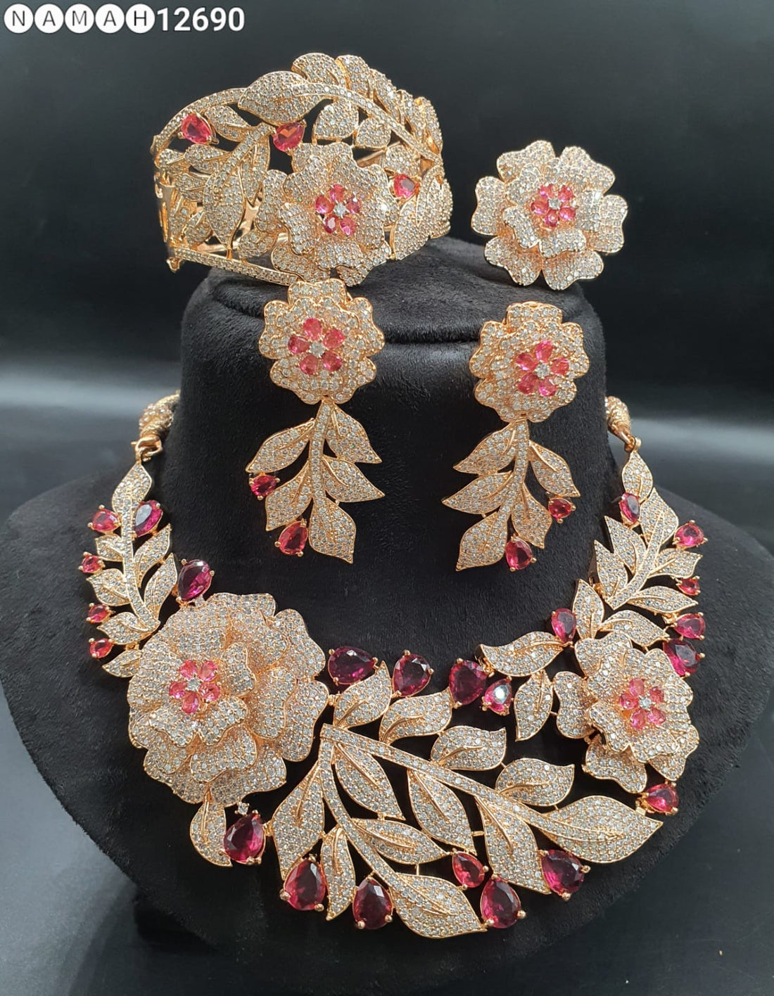 American Diamond Necklace Set