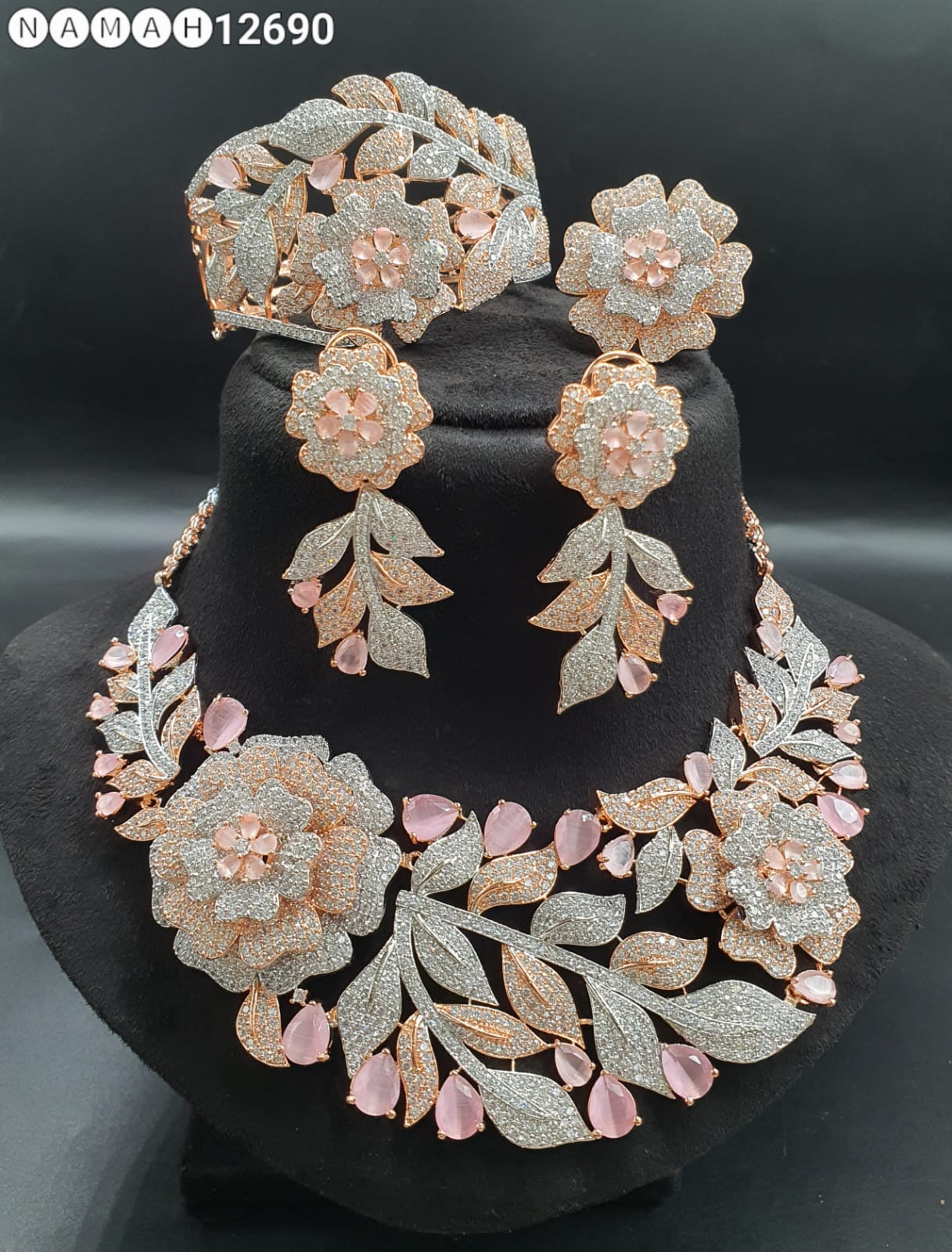 American Diamond Necklace Set