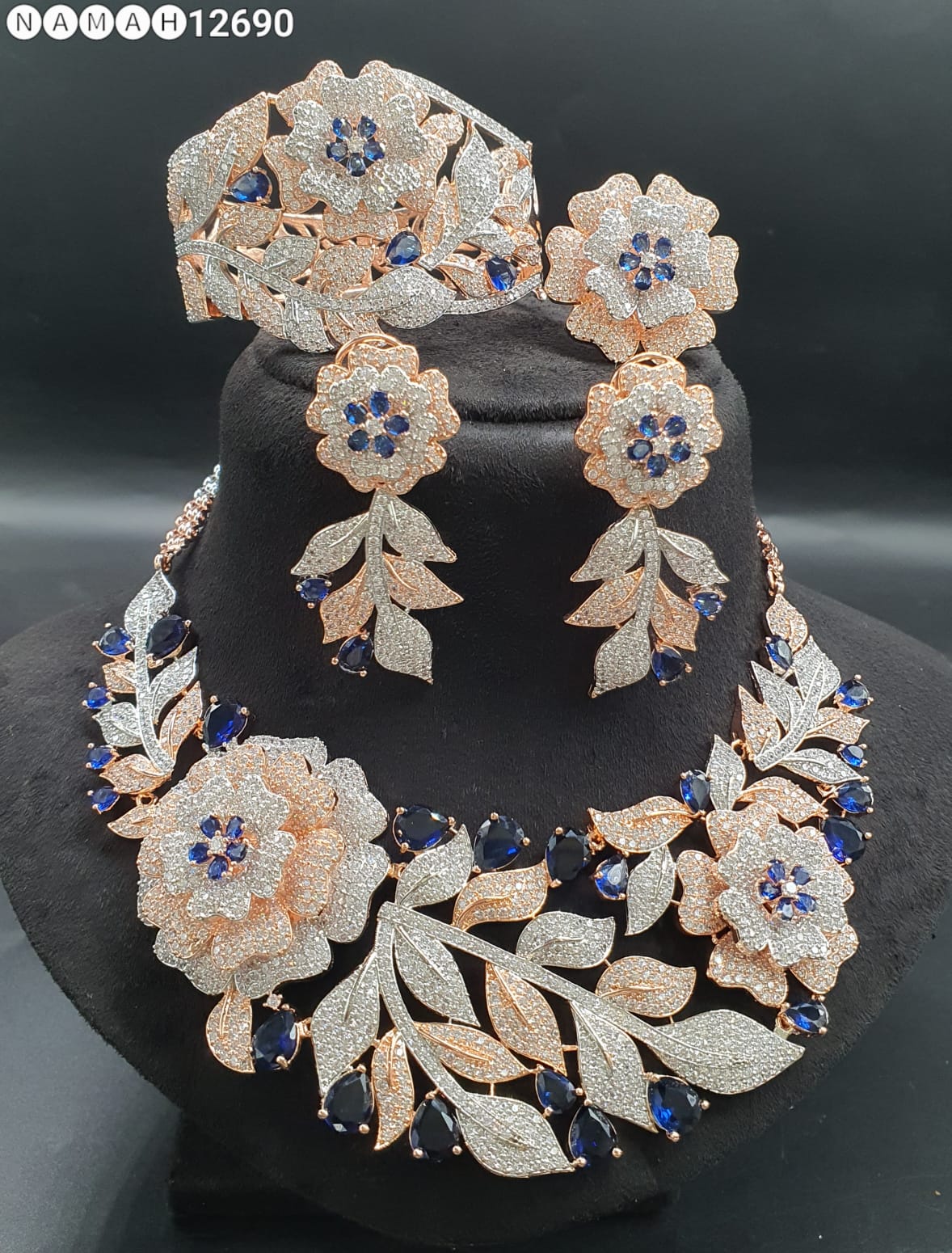 American Diamond Necklace Set
