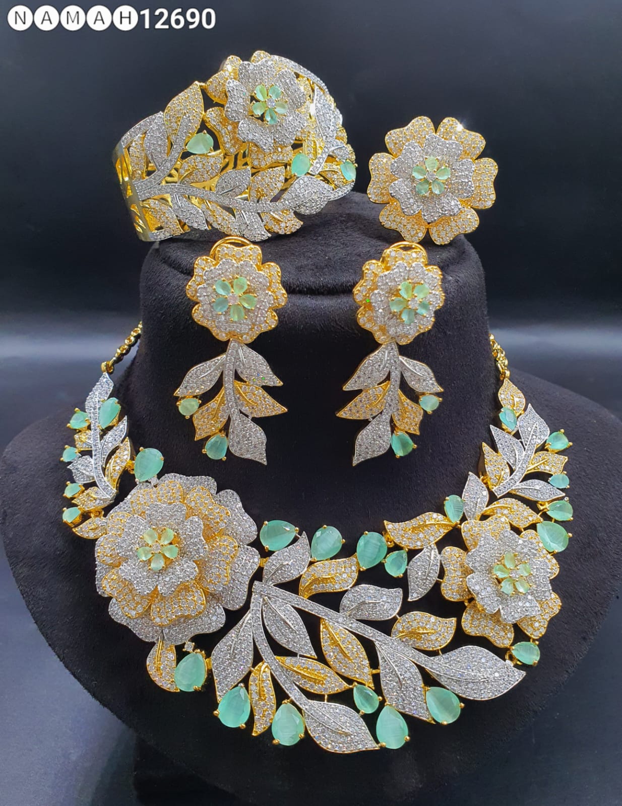 American Diamond Necklace Set