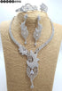 White American Diamond Necklace Set 