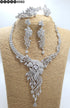 White American Diamond Necklace Set 