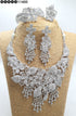 White American Diamond Necklace Set 