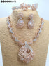 White American Diamond Necklace Set 