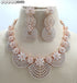Multicolour American Diamond Necklace Set 