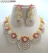 Multicolour American Diamond Necklace Set 