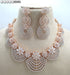 Gold American Diamond Necklace Set 
