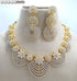 Gold American Diamond Necklace Set 