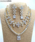 Gold American Diamond Necklace Set 