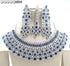 Blue American Diamond Necklace Set 