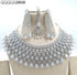 White American Diamond Necklace Set 