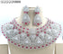 Red American Diamond Necklace Set 