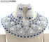 Blue American Diamond Necklace Set 