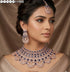 Blue American Diamond Necklace Set 