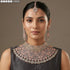 Pink American Diamond Necklace Set 