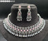 Pink American Diamond Necklace Set 