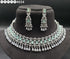 Mind Green American Diamond Necklace Set 