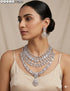 White American Diamond Necklace Set 