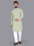 Sea Green Pure Cotton Chikankari Work Kurta Pajama 